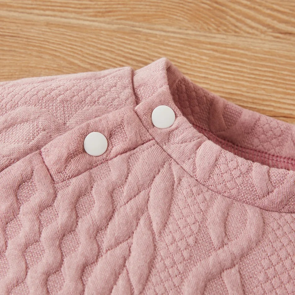 Toddler Girl/Boy Casual Set: Ribbed Sweater and Elasticized Pants