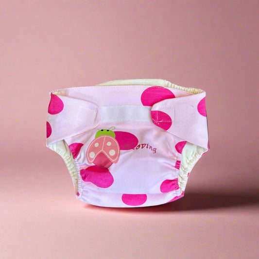 Baby Girls Adjustable And Reusable Diaper