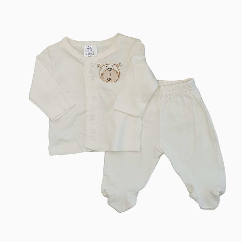 8pcs Bear-Themed Baby Starter set | 100% Cotton