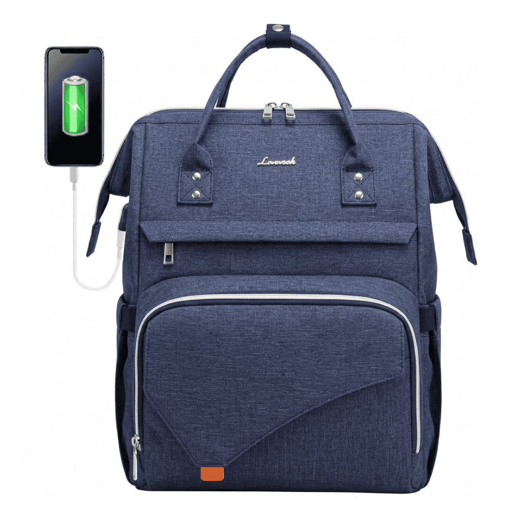 Lovevook Premium Mother & Baby Diaper Bag Backpack with USB Port-40.5*19*30.5cm