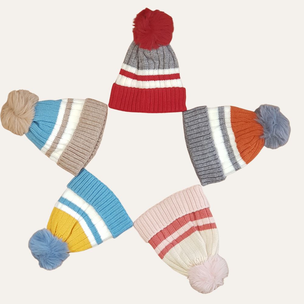 Winter Woolen Cap with Polyester Lining