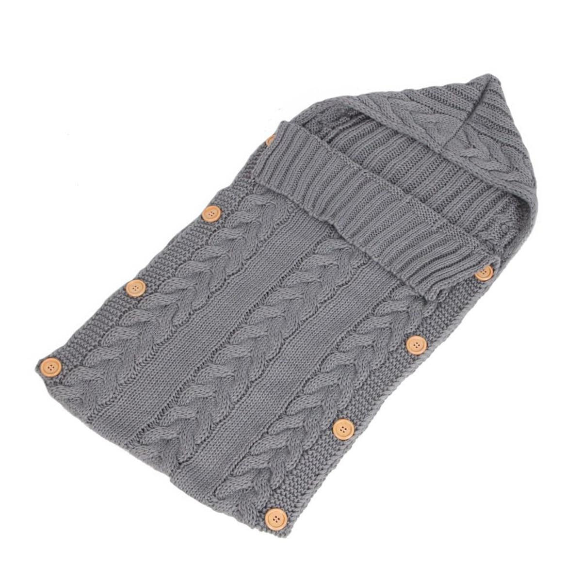 Newborn Baby Sleeping Bag with Sherpa Lining -(0-7 Months)(Grey)