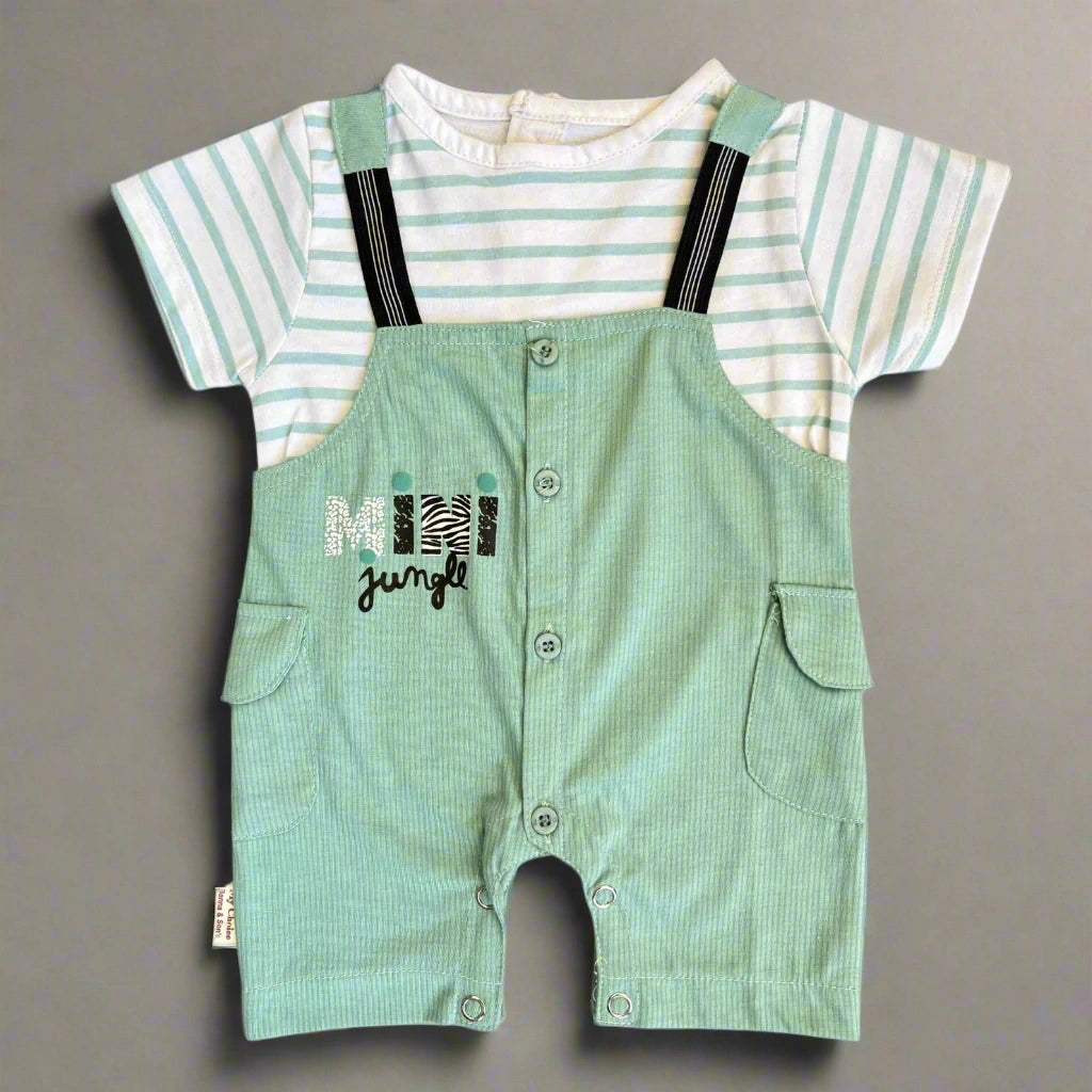 Baby Boy Half-Sleeve Mini Jungle Romper