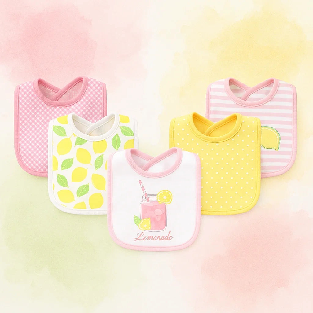 Baby Girls Pack of 5 Bibs -- SS05