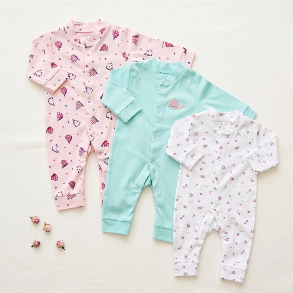 Carter's Newborn Romper Pack of 3 | 0-9M
