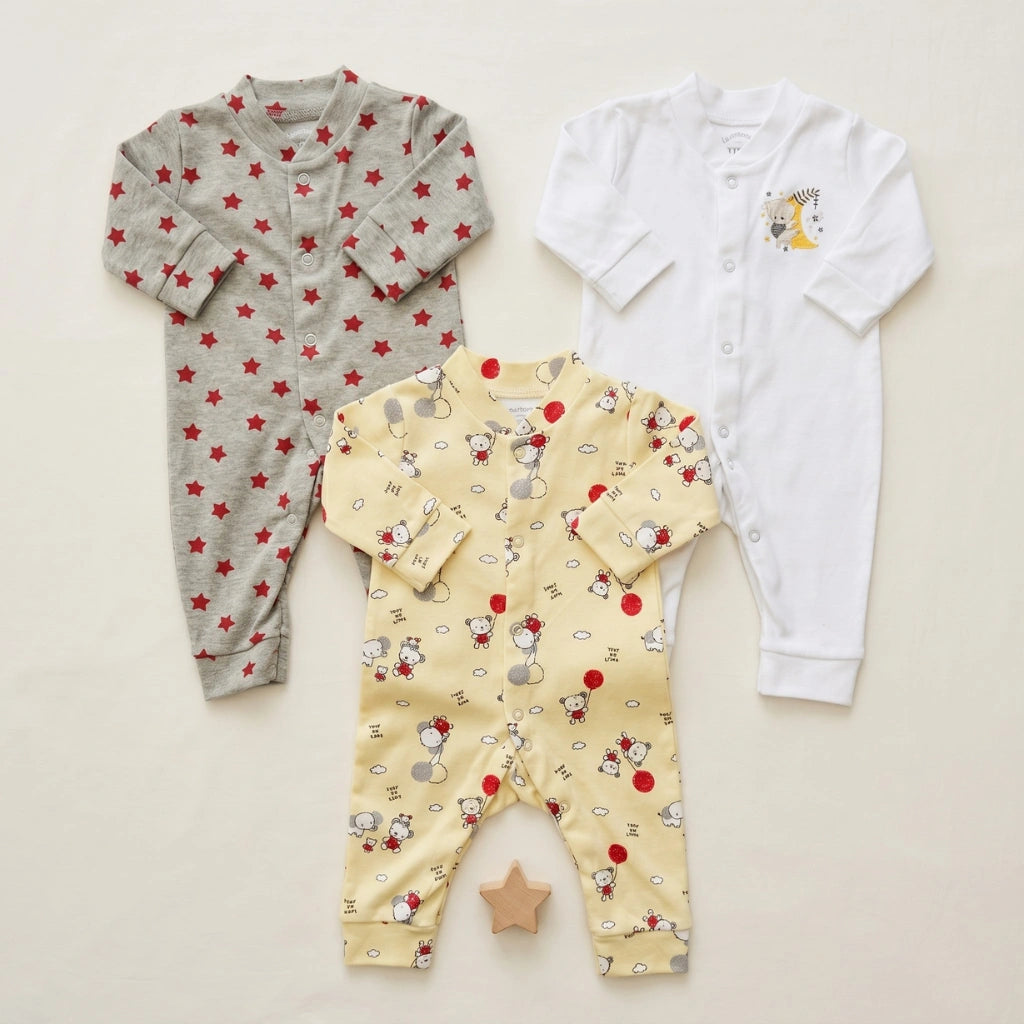 Carter's Newborn Romper Pack of 3 | 0-9M
