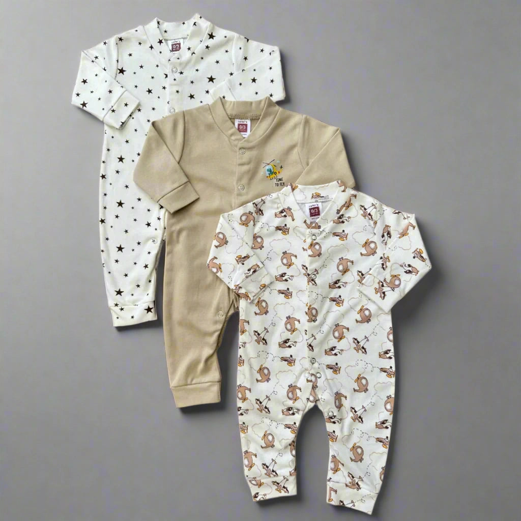 Carter's Pack of 3 Four Season Rompers