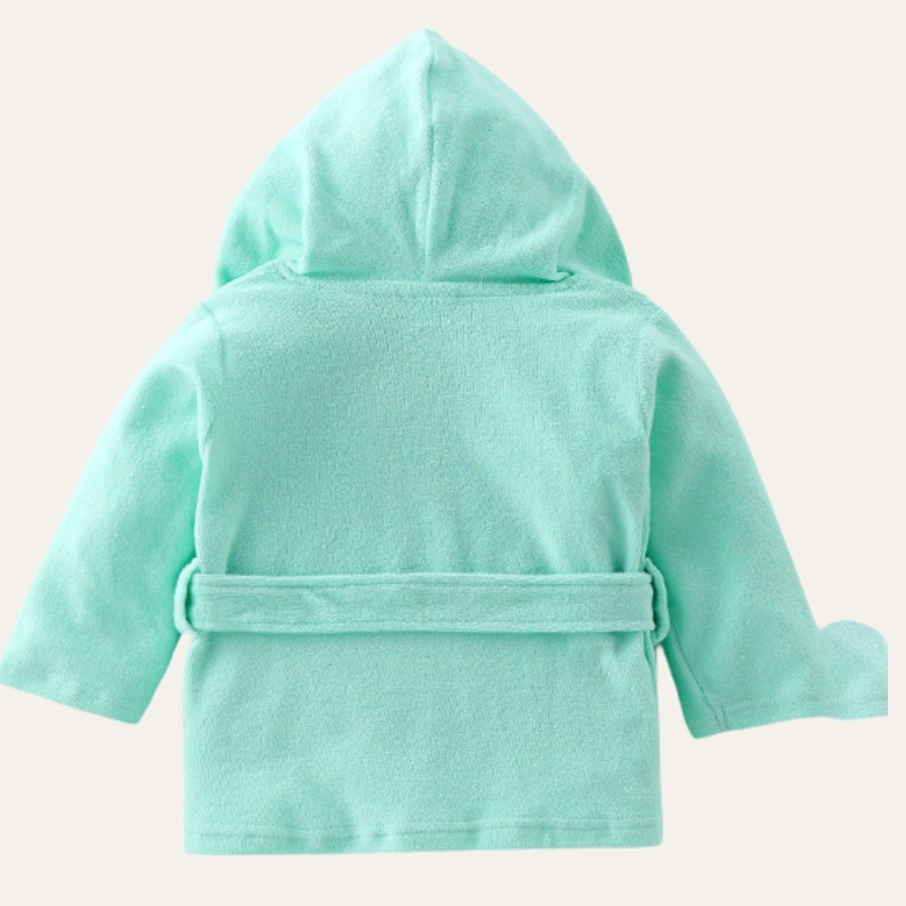 Cotton Baby Bathrobe with Hood