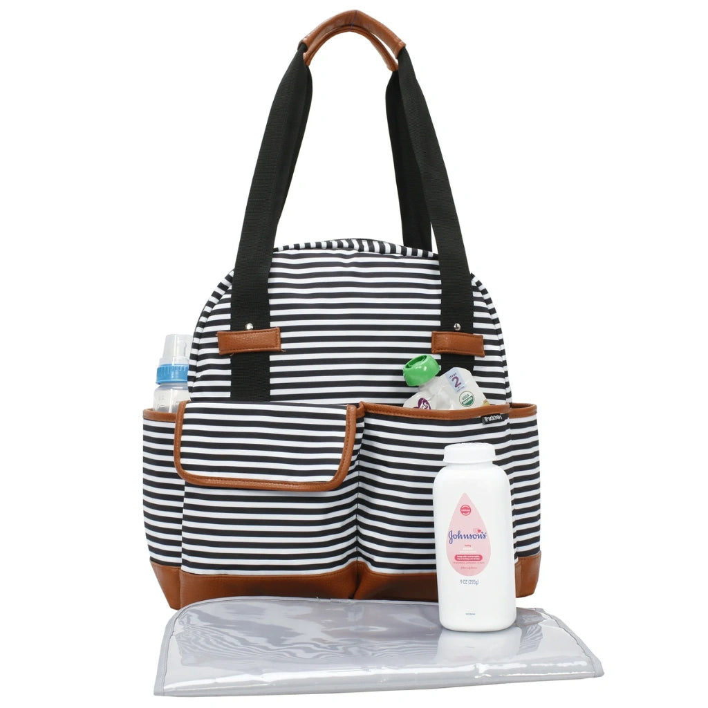 iPack Insulated Diaper Bag Tote – Changing Pad & Adjustable Strap