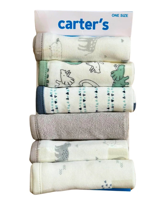 Pack Of 6 Carter's Baby Face Towels: Premium Microfiber Absorbency
