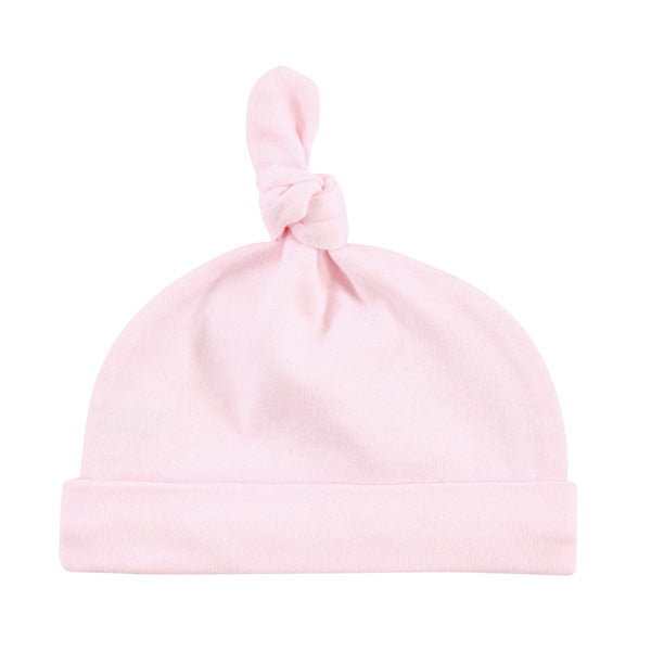 Hudson Baby Cotton Cap Set, Cloud Mobile Pink 0-6M