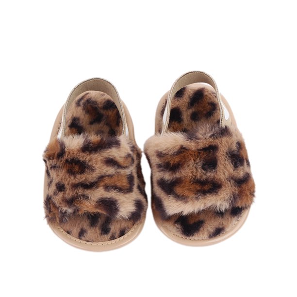 Infant girl plush sandals