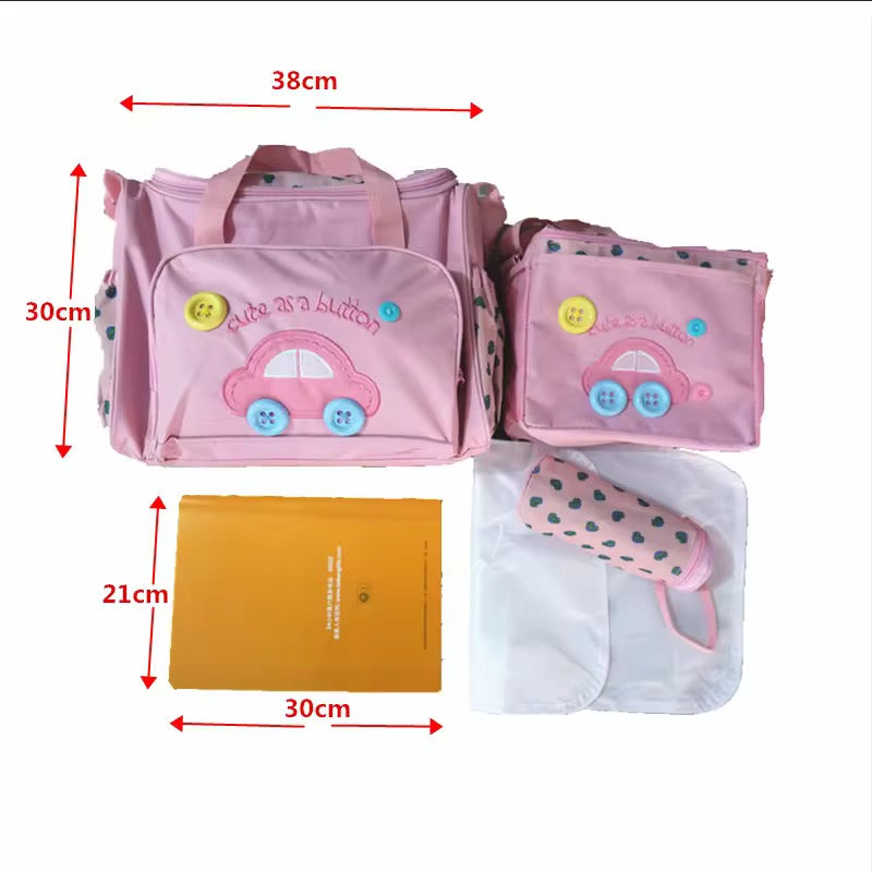 Baby Diaper Bag 4 PCS Set