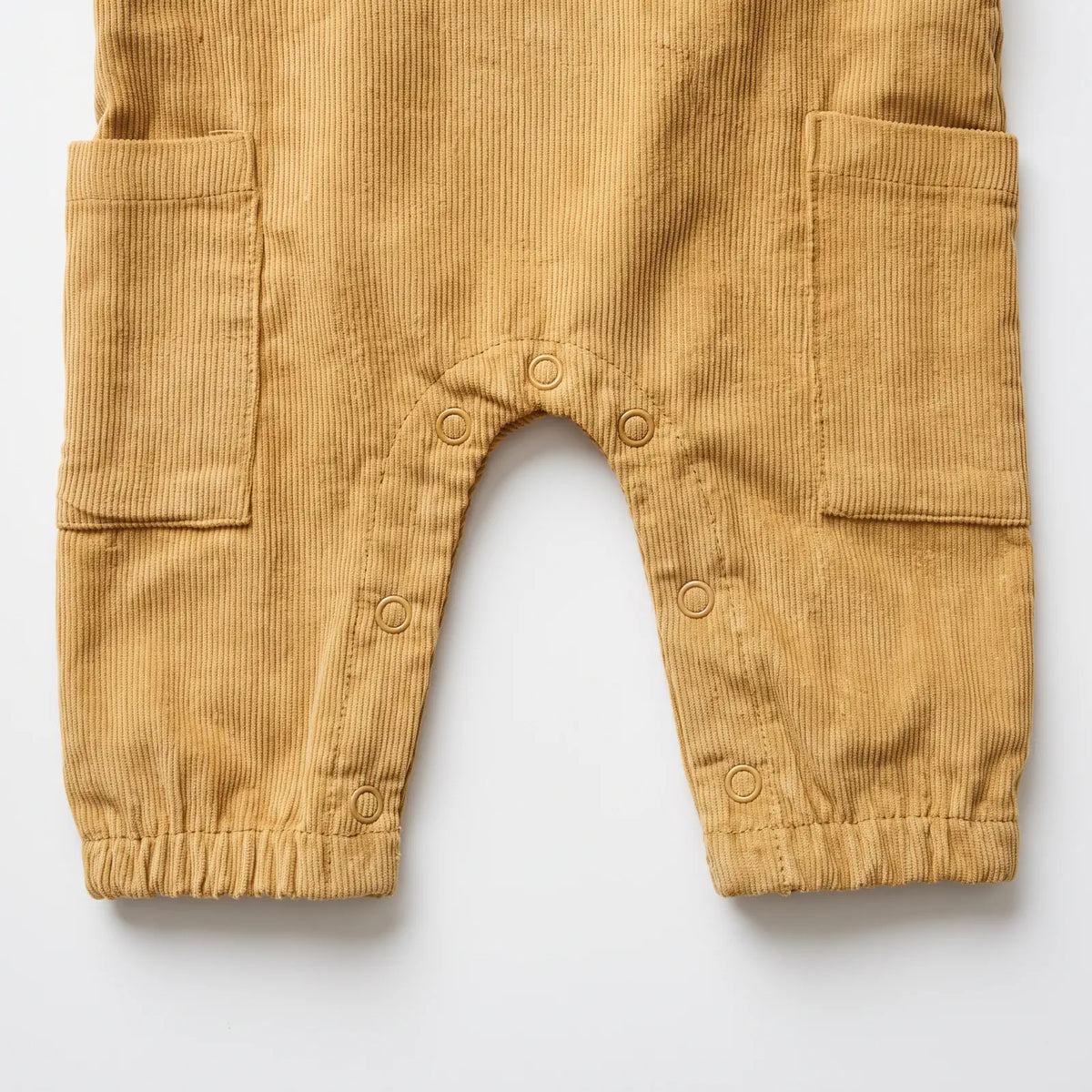 Baby 2-Piece Corduroy Dungaree & Bear Print Top Set | Alaya Junior