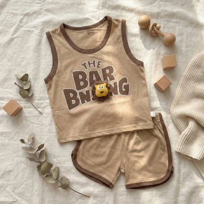 Baby Boy Lion Sleeveless Tank & Short Set