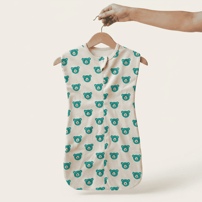 Baby Soft Cotton Swaddle Sleep Sack with Zipper (Newborn-3M 21”)