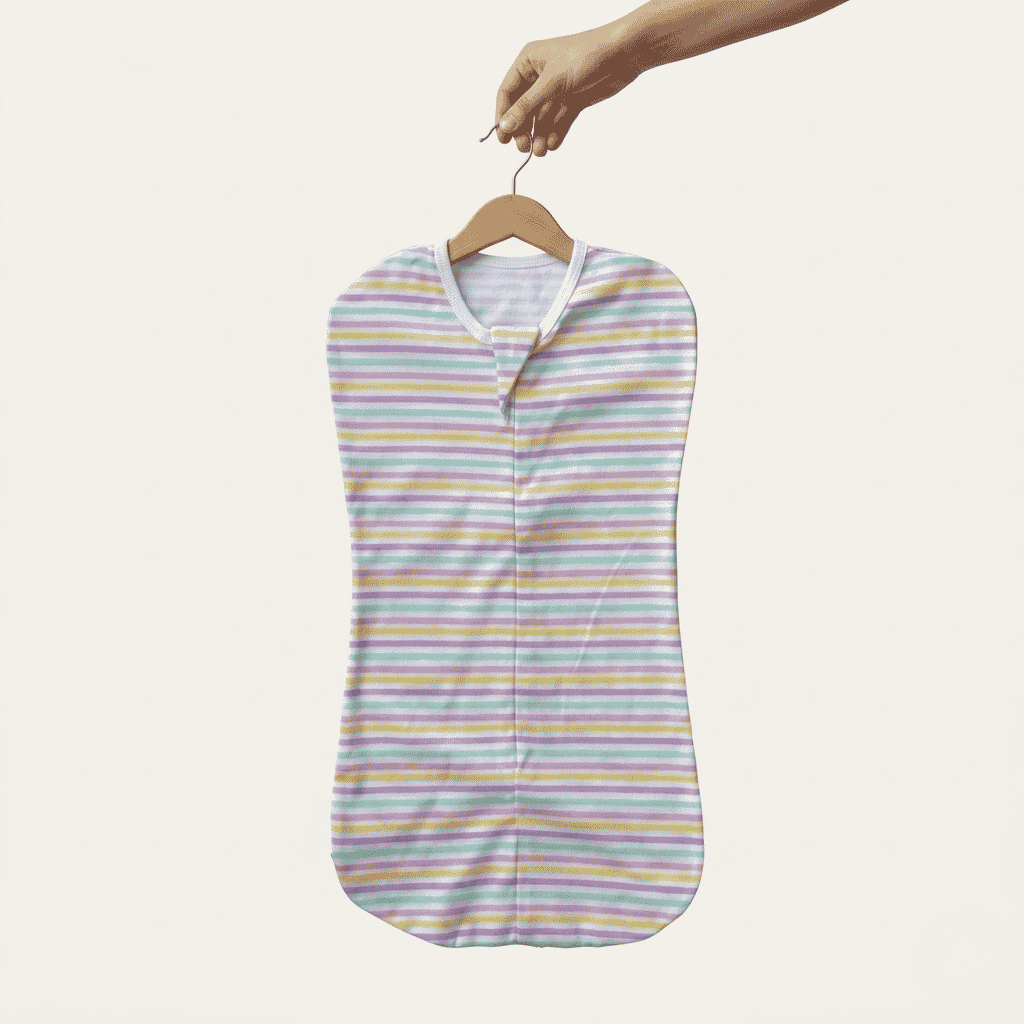 Baby Soft Cotton Swaddle Sleep Sack with Zipper (Newborn-3M 21”)