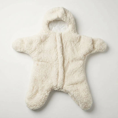 Baby Sherpa Star Suit Swaddle with Hood, 0-6M | Alaya Junior