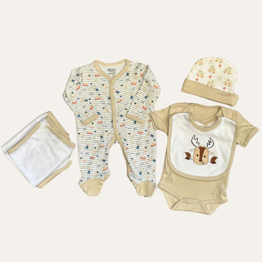 Unisex 5 Pcs Newborn Set - Alaya Junior (Made in Thailand)