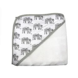 Elephantastic Bath Time: Set of 6 Baby Hooded Towels in Gift Packing