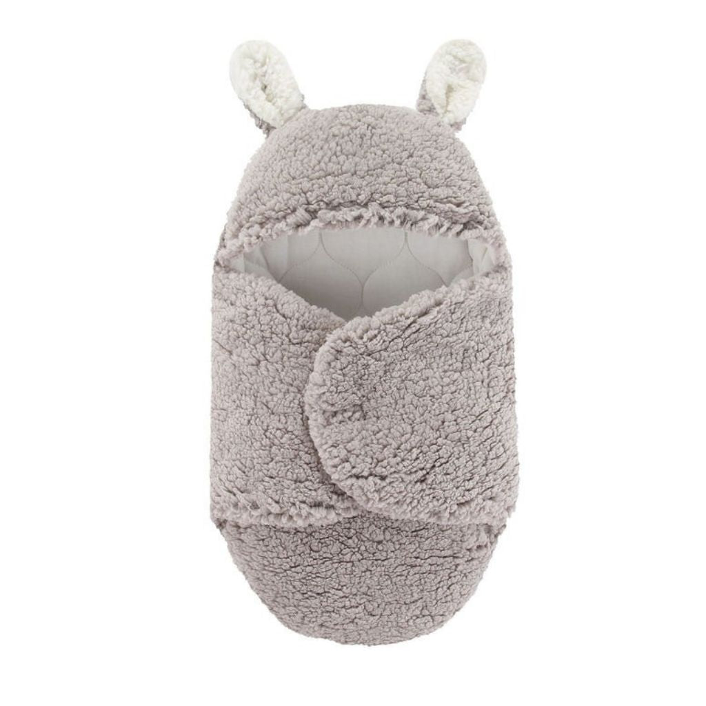 Cozy Bunny Bliss Without leg: Warm Plush Hooded Swaddle Wrap Blanket for Newborns-0-6M (Copy)