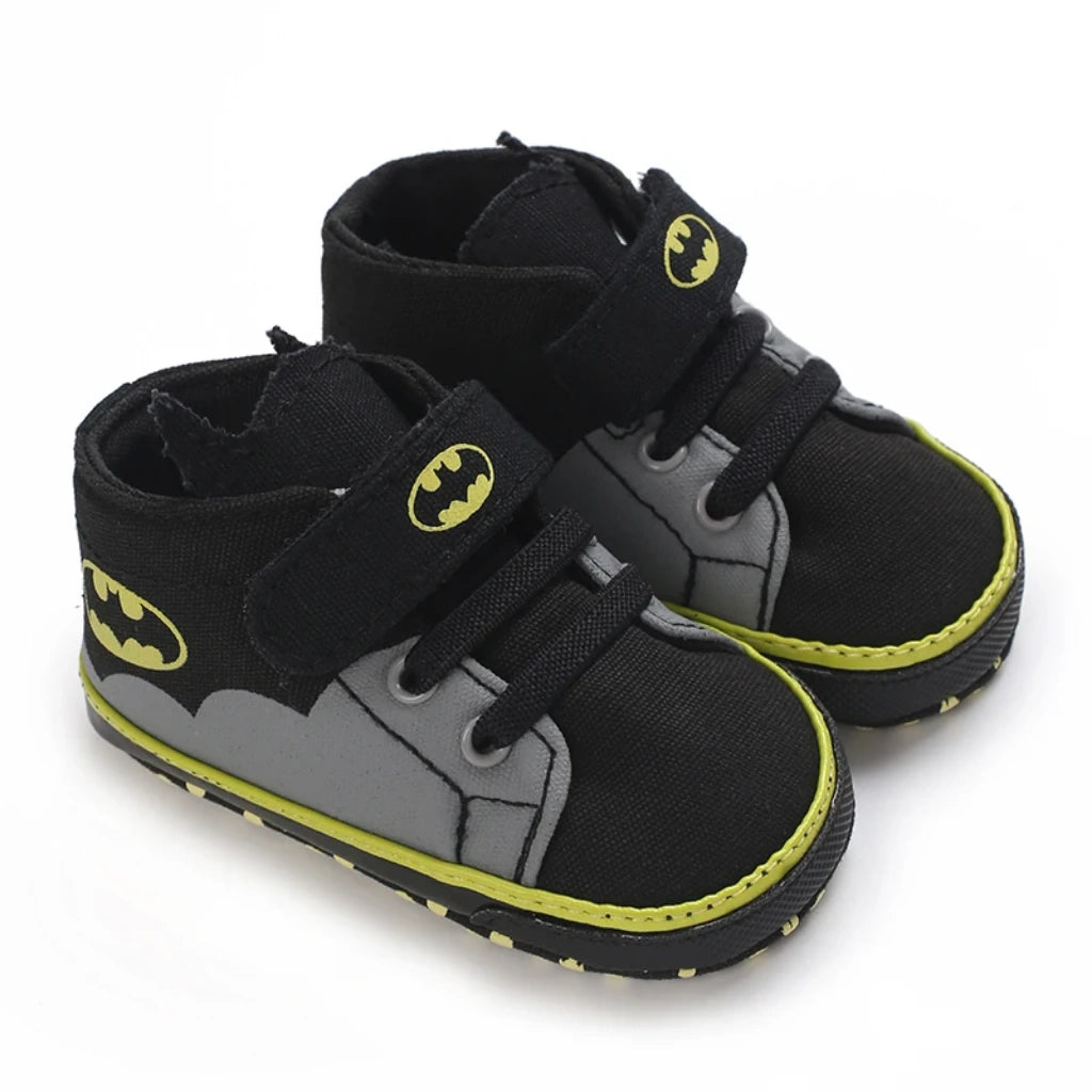 Baby Boys Canvas Sneakers | Non-Slip Soft Sole Shoes | Batman