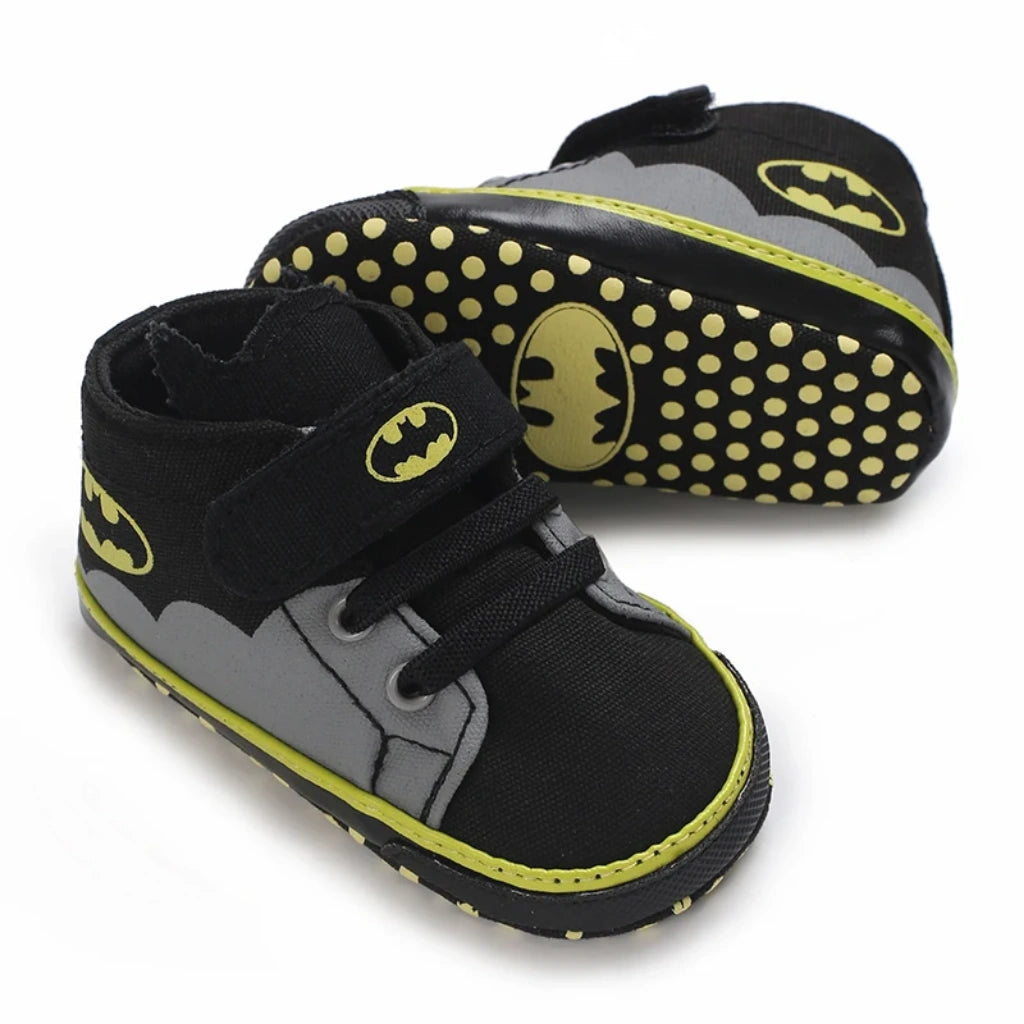 Baby Boys Canvas Sneakers | Non-Slip Soft Sole Shoes | Batman