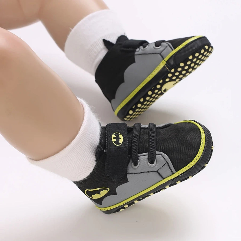 Baby Boys Canvas Sneakers | Non-Slip Soft Sole Shoes | Batman