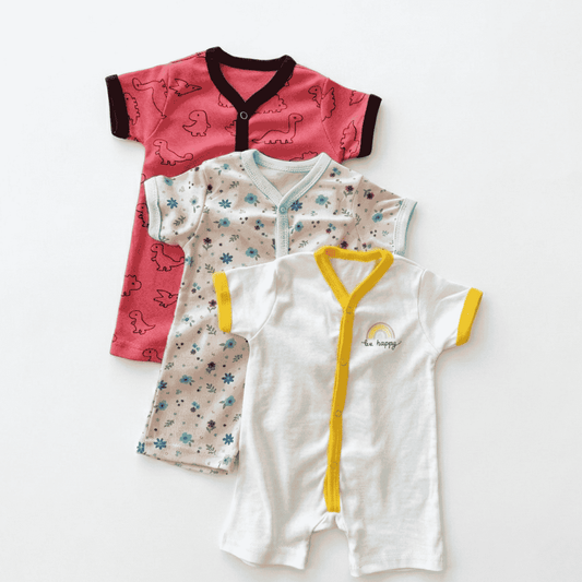 Carter’s Baby Girls Summer Rompers Pack of 3 (Floral)