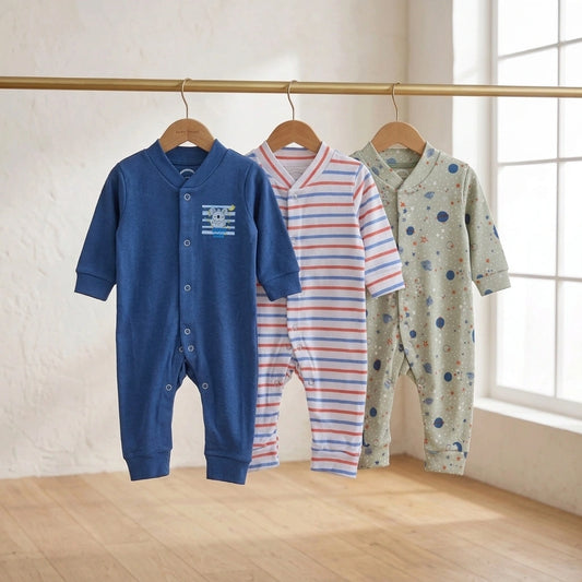 Carter's Newborn Romper Pack of 3 | 0-9M |Space Pattern
