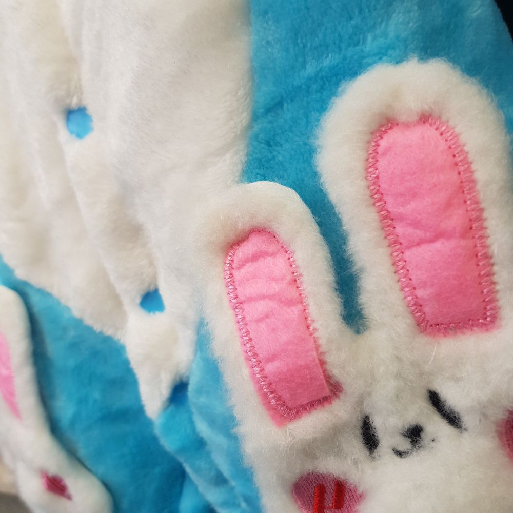 Soft Flannel, Adorable Bunny Design