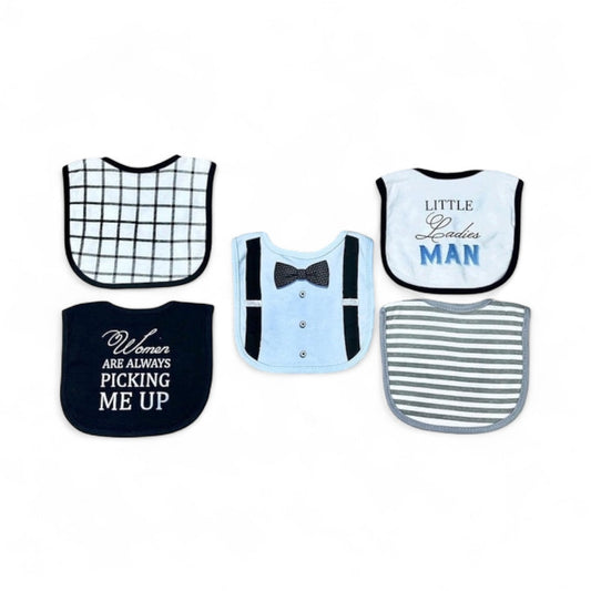 Baby Girls Pack of 5 Bibs -- SS04