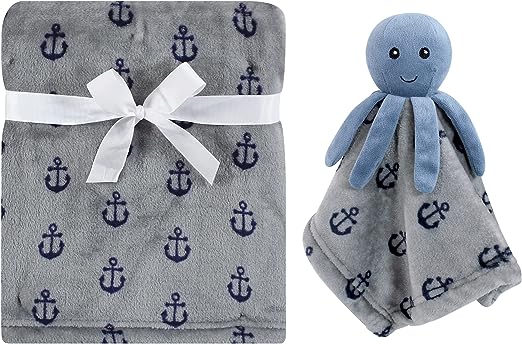Hudson Baby Plush Blanket & Octopus Security Blanket (Unisex)