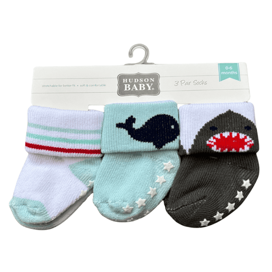 Hudson 3 Pair Socks Gift Nautical Fun and Playful Animal Set1