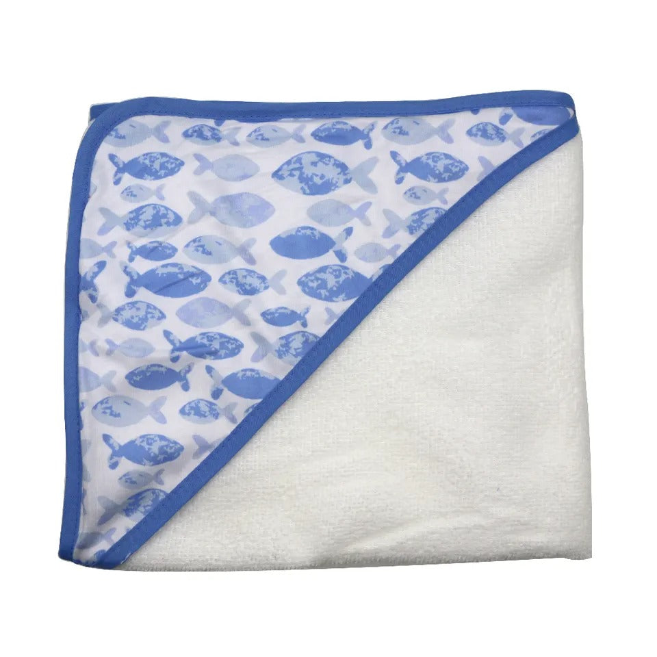 Whale of a Time: Set of 6 Baby Hooded Towels in Gift Packing