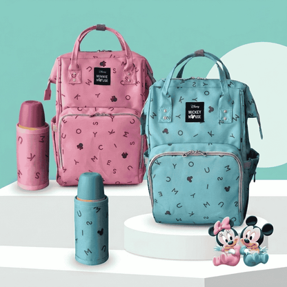 Disney Mickey & Minnie Co-ord Premium Diaper Backpack
