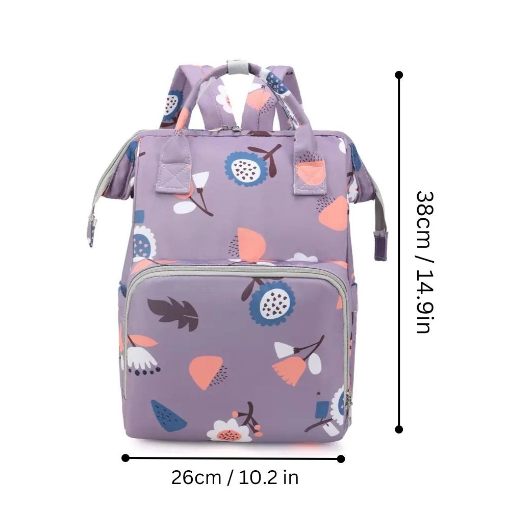 Mummy Bag Large Capacity Multi-Function Diaper Backpack - Travel & Baby Changing Bag