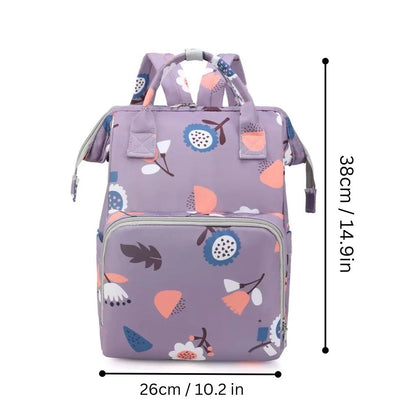 Mummy Bag Large Capacity Multi-Function Diaper Backpack - Travel & Baby Changing Bag