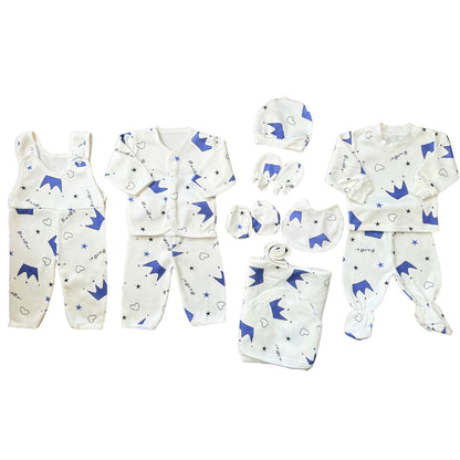 Fleece  12-Piece Crown Newborn Starter Set - Royal Baby Essentials