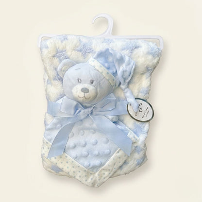 Sunnozy Baby Blanket with toy security blanket (0-3Y)- 36x36inch