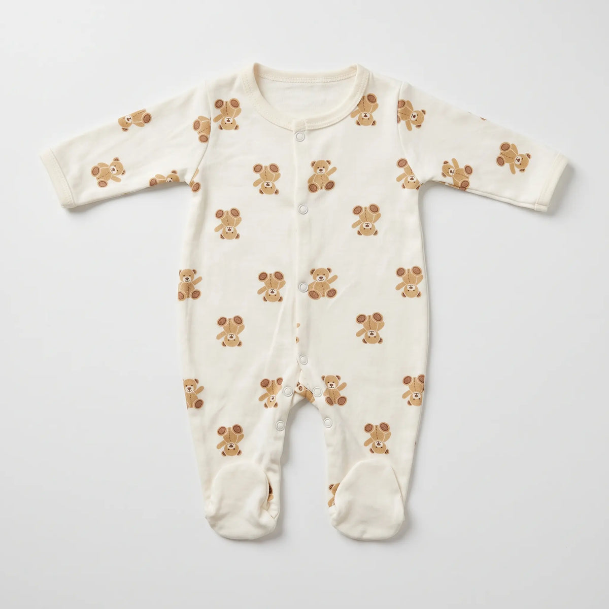 Unisex Baby Footed Romper 3-Pack, 100% Cotton | Alaya Junior
