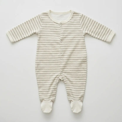 Unisex Baby Footed Romper 3-Pack, 100% Cotton | Alaya Junior