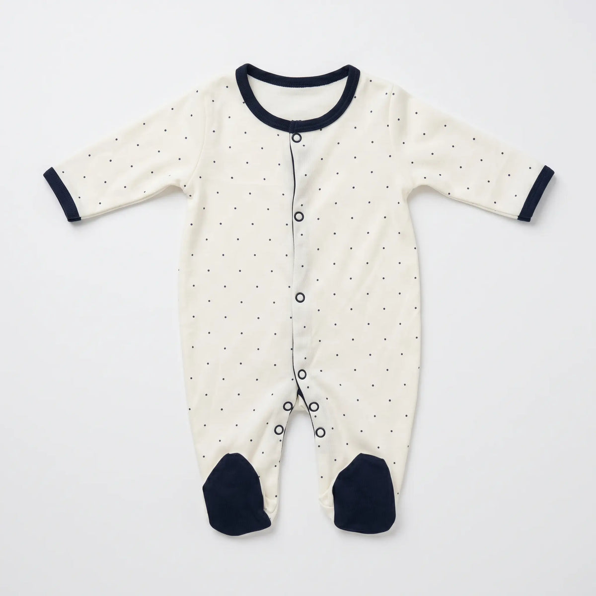 Unisex Baby Footed Romper 3-Pack, 100% Cotton | Alaya Junior