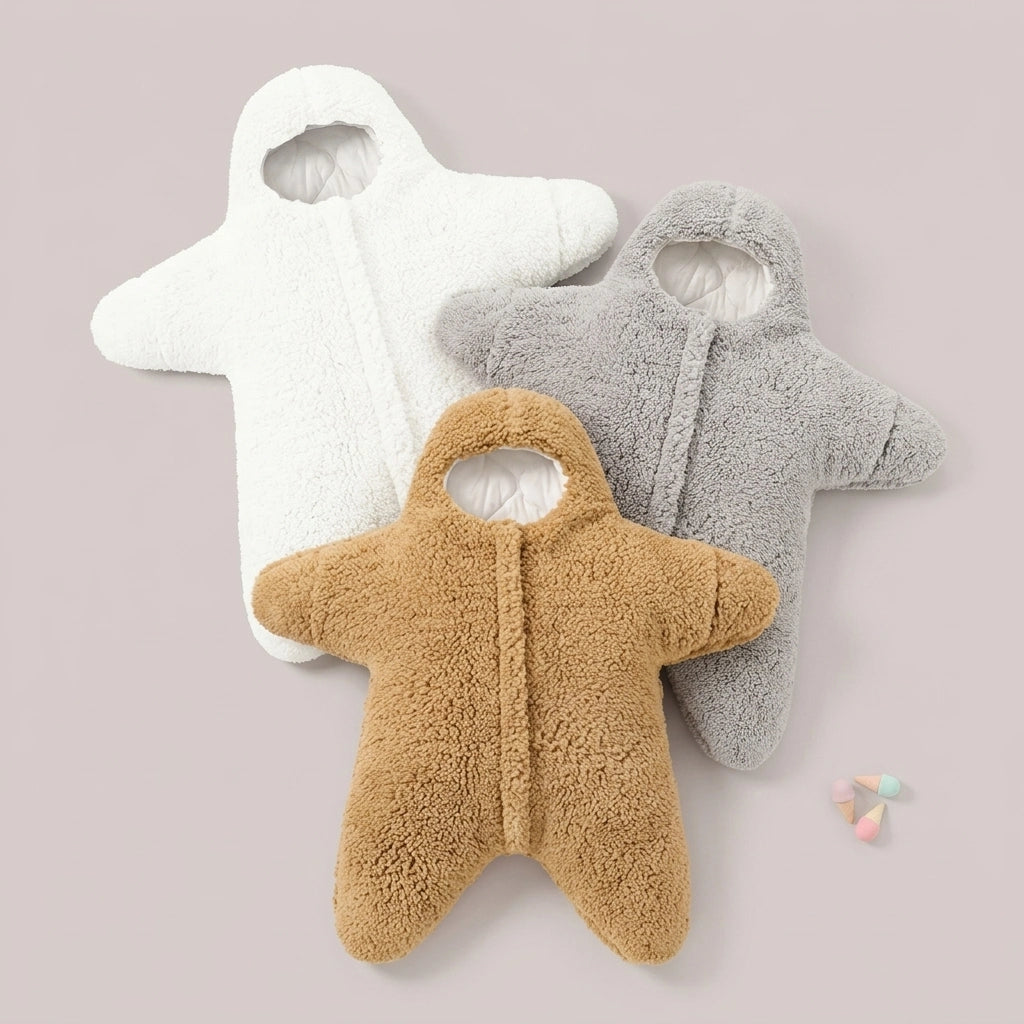 Unisex Baby Starfish  Swaddle Blanket