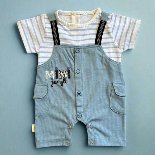 Baby Boy Half-Sleeve Mini Jungle Romper