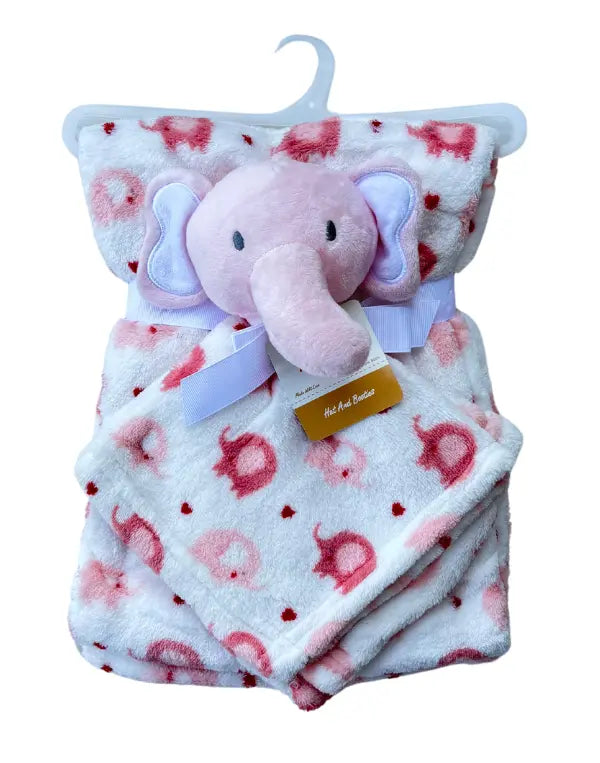 Plush Baby Security Blanket | Elephant Variation