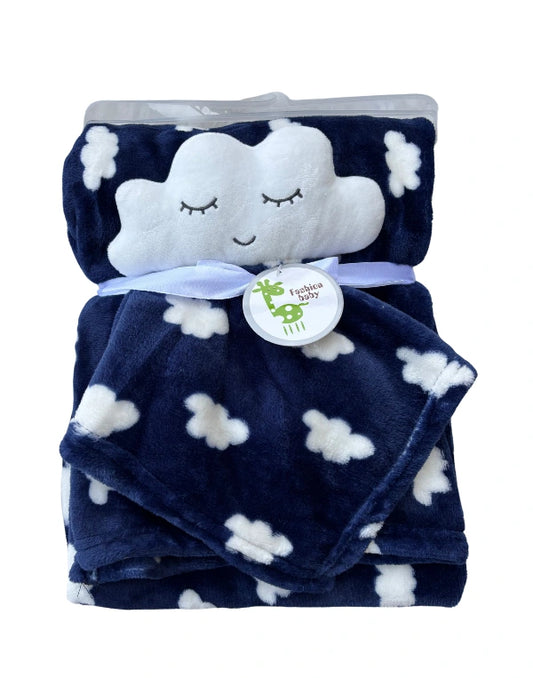 Plush Baby Security Blanket | Moon Variation