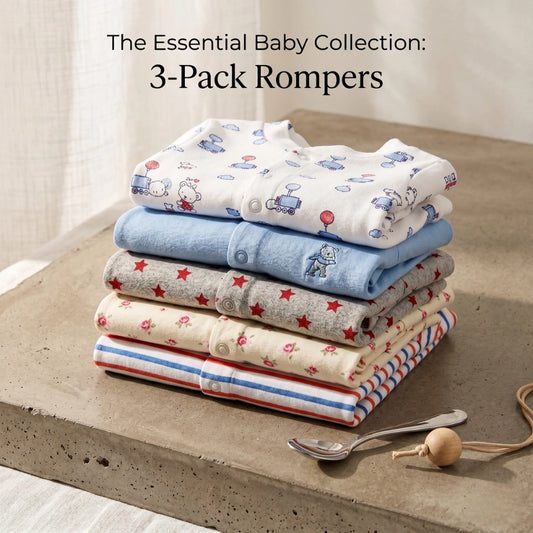 Carter's Newborn Romper Pack of 3 | 0-9M
