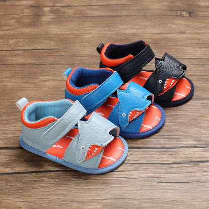 Baby Boys’ Summer Shoes with Shark Design