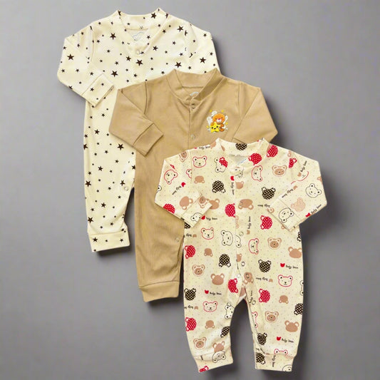 Carters 3-Piece Romper Set - Open Feet Collection